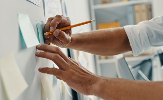 planning and making notes